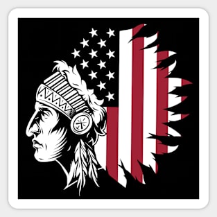 Red Indian Native American Sticker